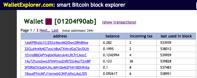 Screenshot showing Both addresses sit in one wallet