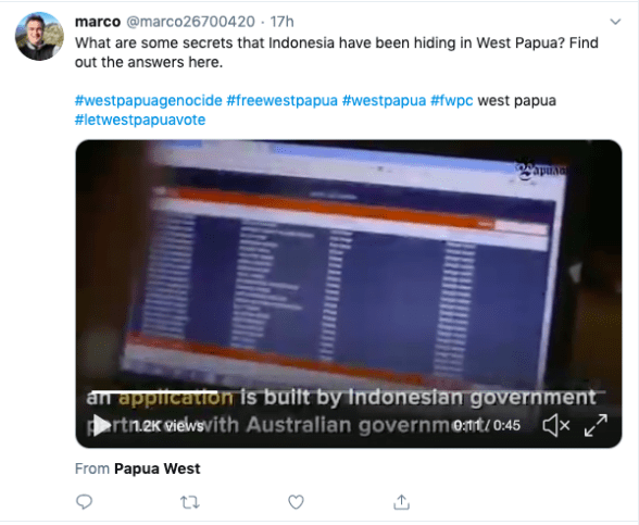 Screenshot showing Marco267 on Twitter, and the other places his image was used