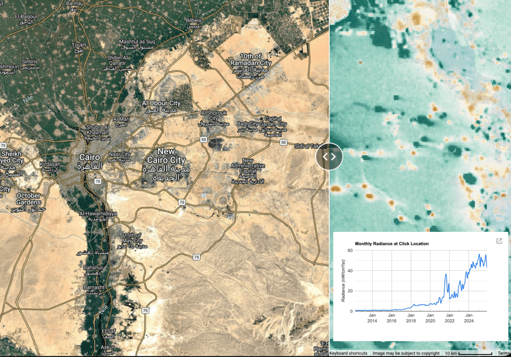 Image showing A city being switched on
