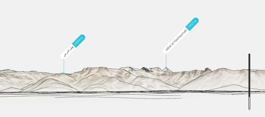 Map showing Google Earth on the left, PeakVisor on the right