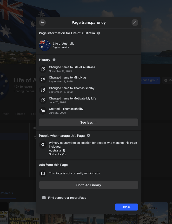 Image showing Life of Australia, and its recorded name history (1 of 2)