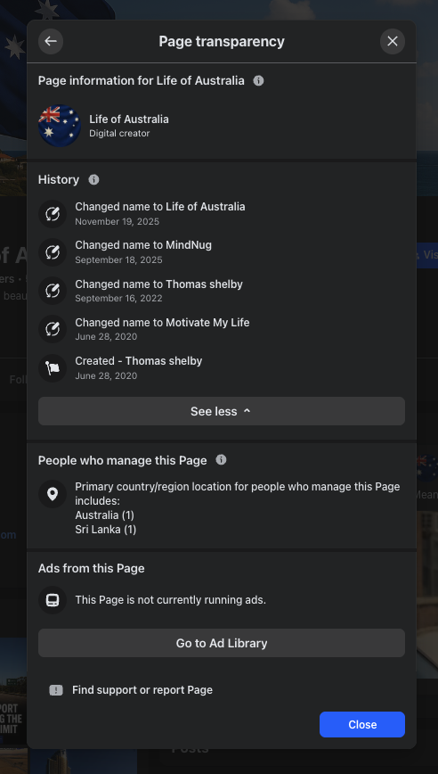 Image showing Seven days apart, and the same former name (2 of 2)