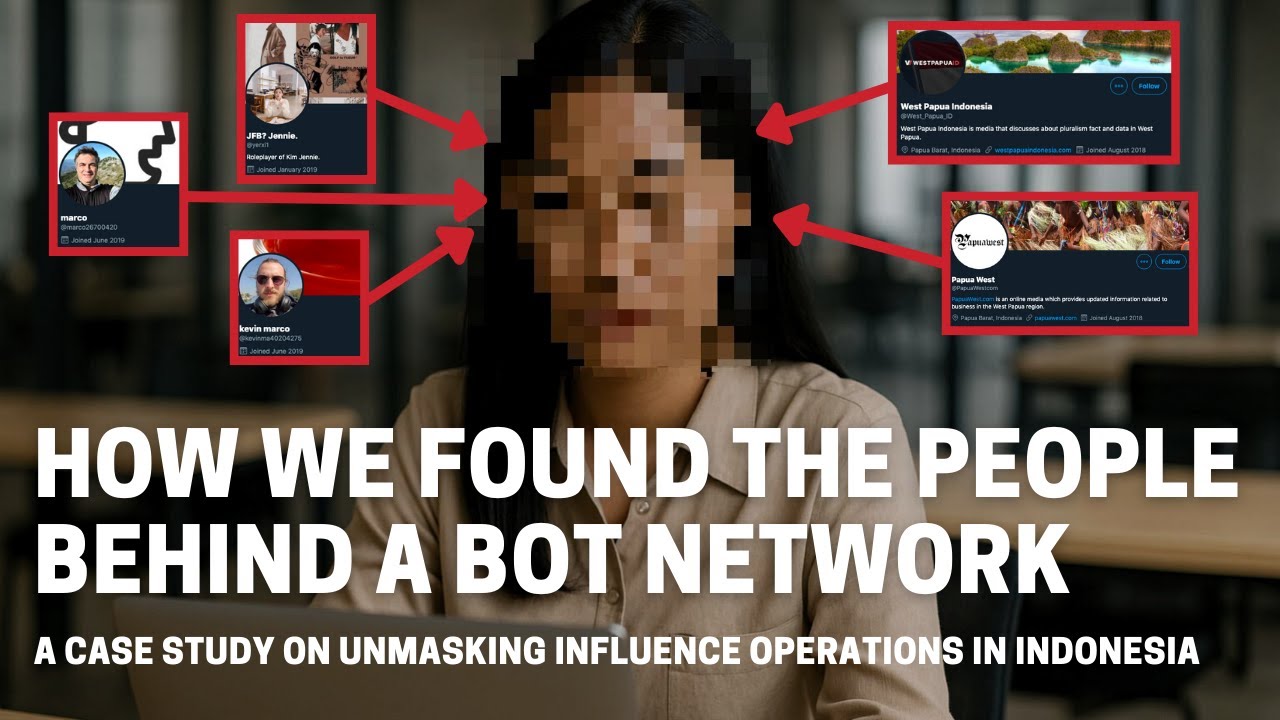Finding the people behind a bot network in West Papua